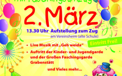 Kinder Fasching 2.3.2025 – ab 13:30 Uhr